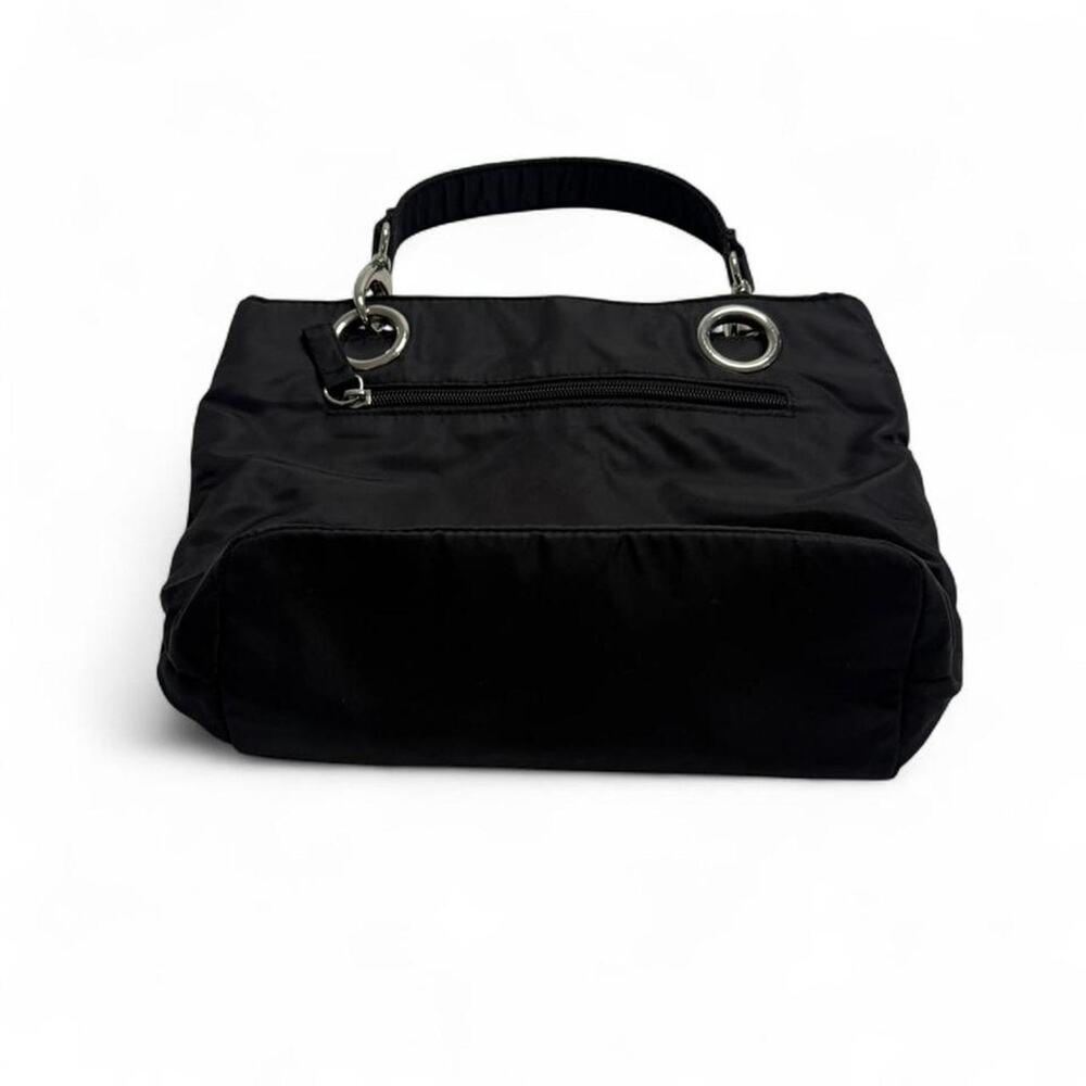 Black Bebe vintage Y2K small handbag shoulder bag with silver hardware - Picture 8 of 8